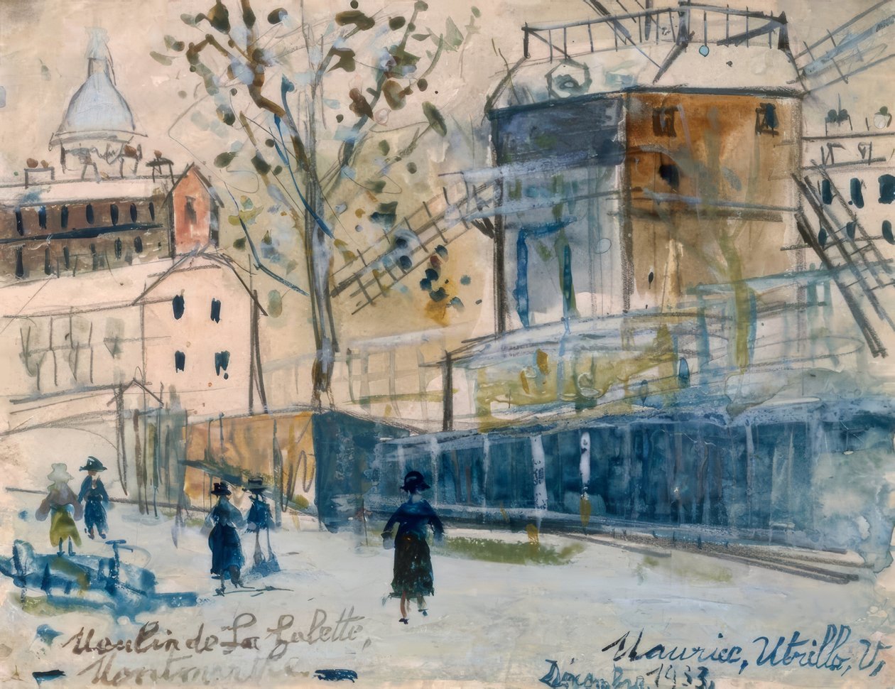 Mlýn na Galette od Maurice Utrillo
