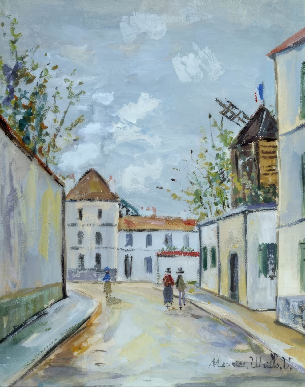 Mlýn na Galette od Maurice Utrillo