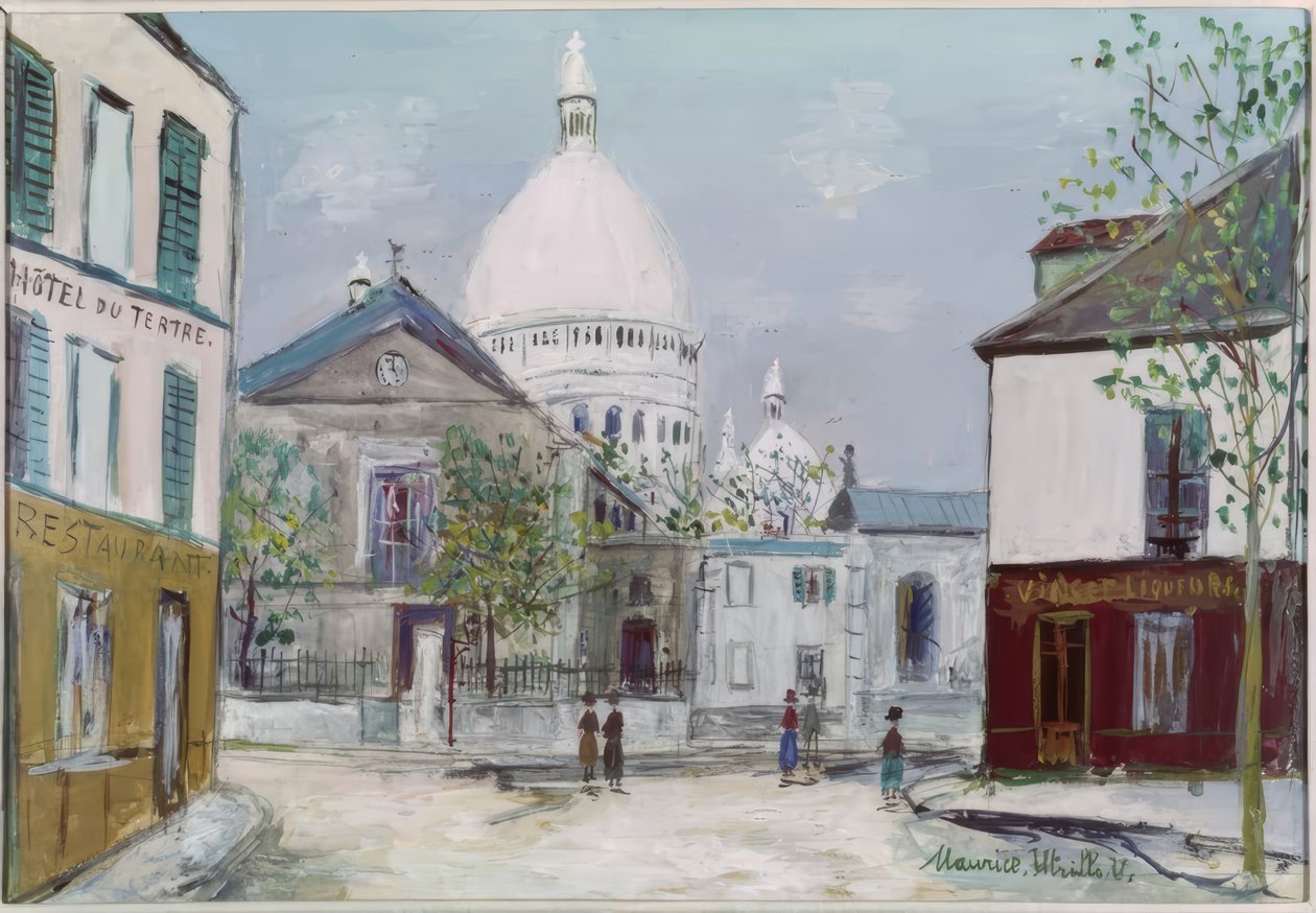 Place du Tertre a Sacré-Coeur od Maurice Utrillo