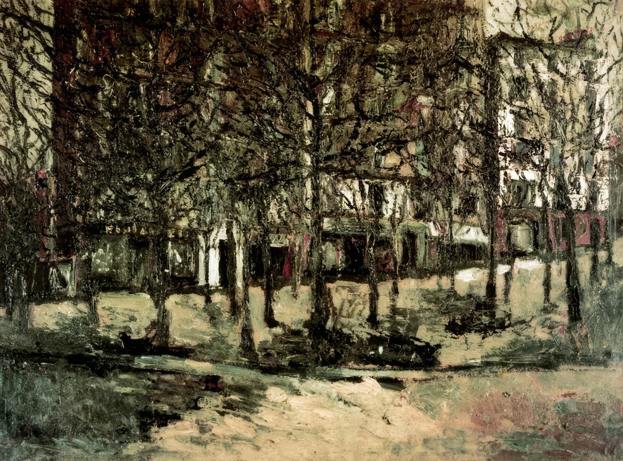 Náměstí na Montmartru od Maurice Utrillo