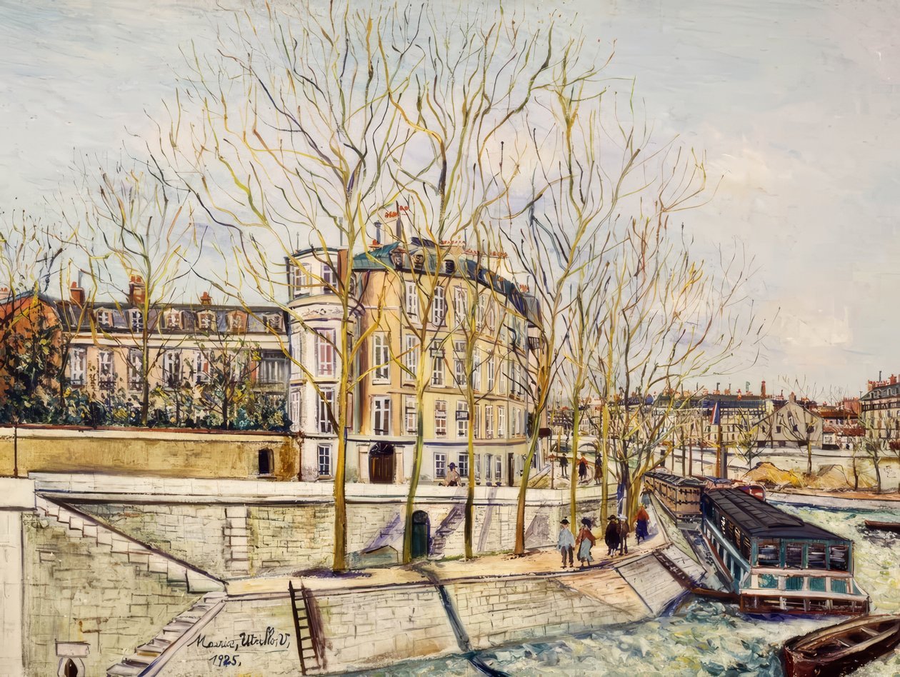 Nábřeží Anjou od Maurice Utrillo