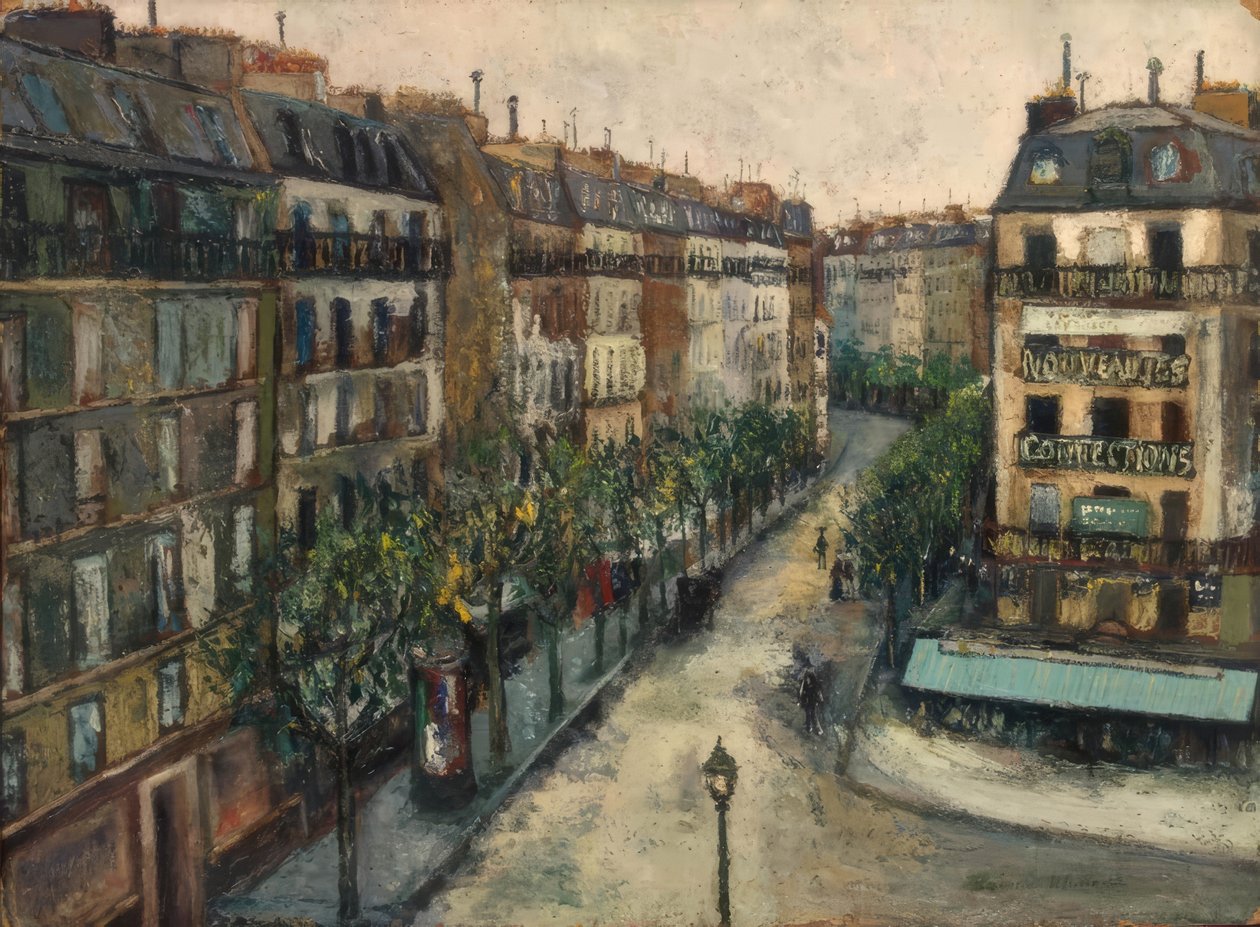 Ulice Custine v Monmartre od Maurice Utrillo