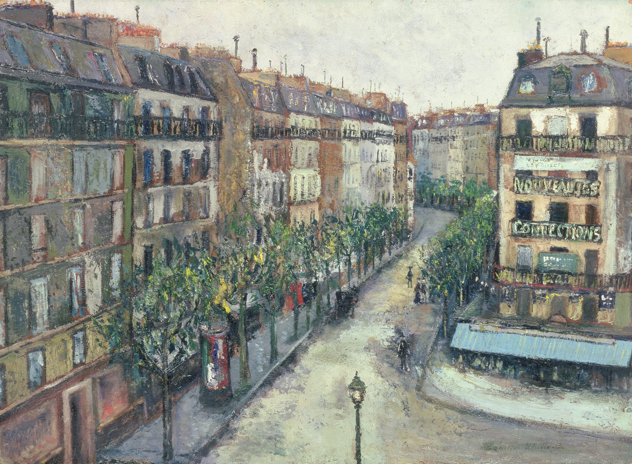 Ulice Custine v Montmartru od Maurice Utrillo