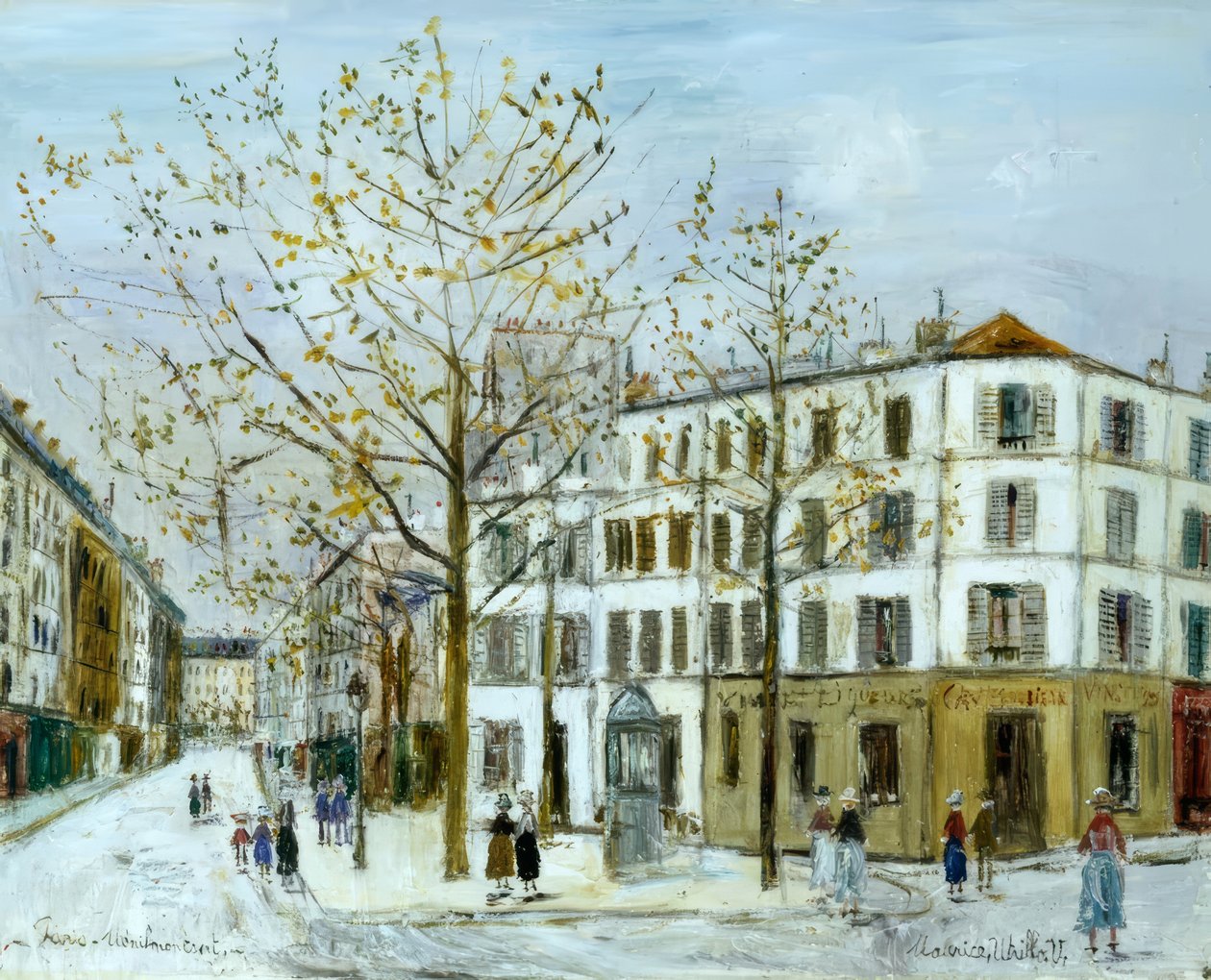 Ulice Ménilmontant od Maurice Utrillo