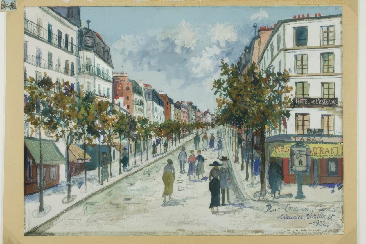 Rue Ordener, Paříž od Maurice Utrillo