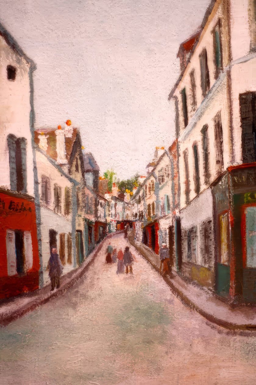 Ulice v Pontoise od Maurice Utrillo