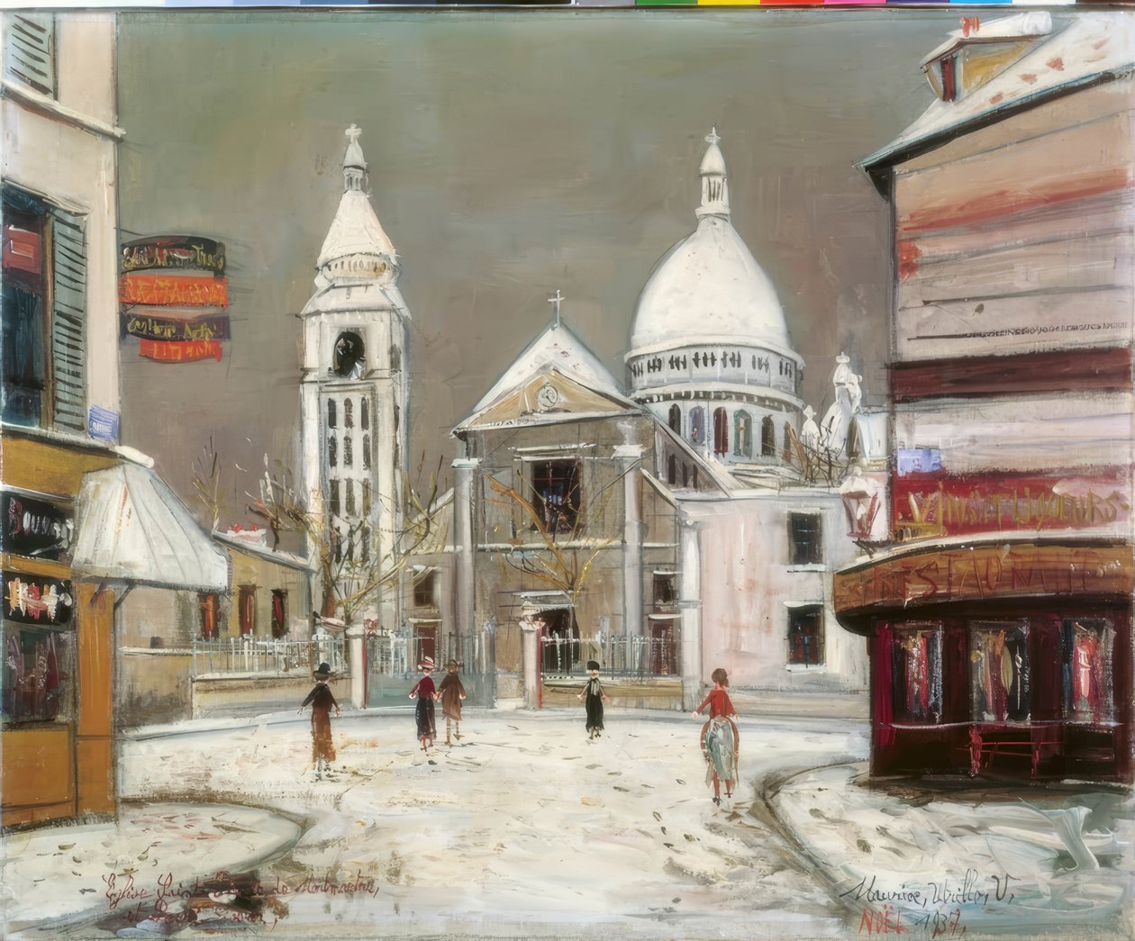 Ulice Rue du Mont-Cenis v Montmartru od Maurice Utrillo