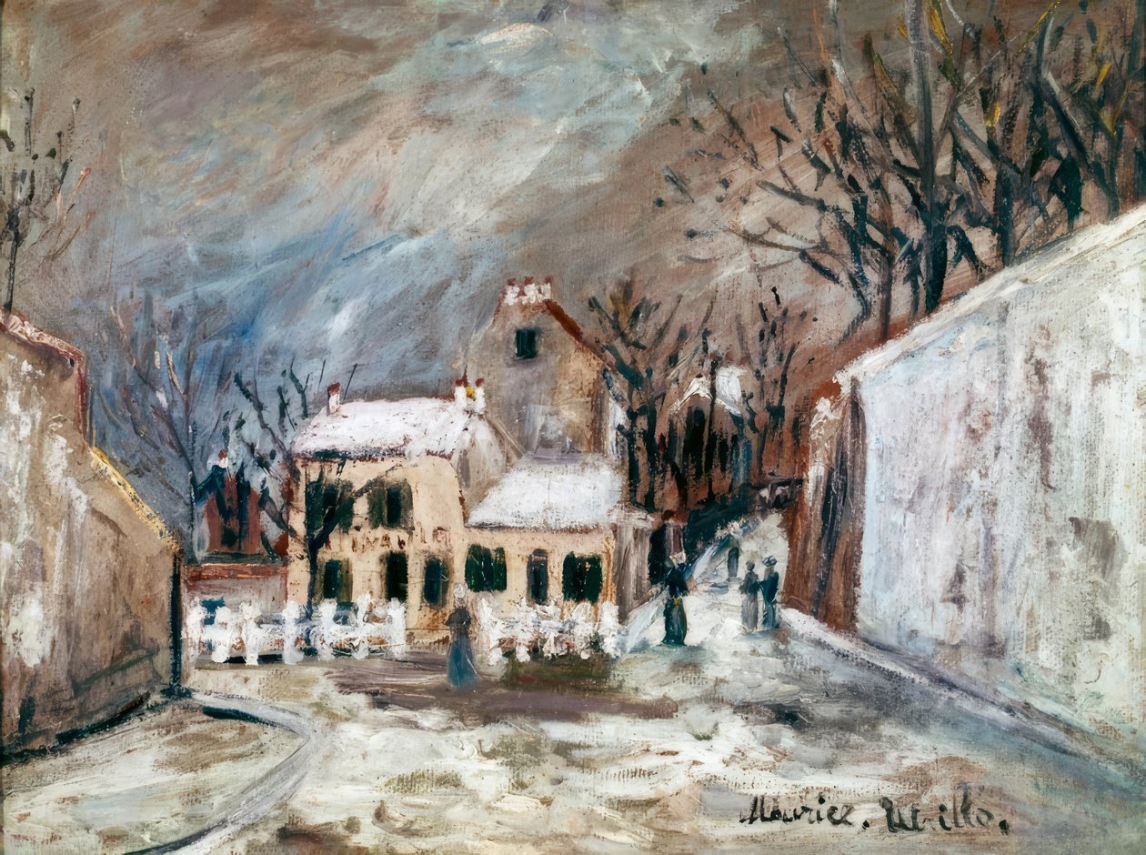 Sníh na Montmartru od Maurice Utrillo