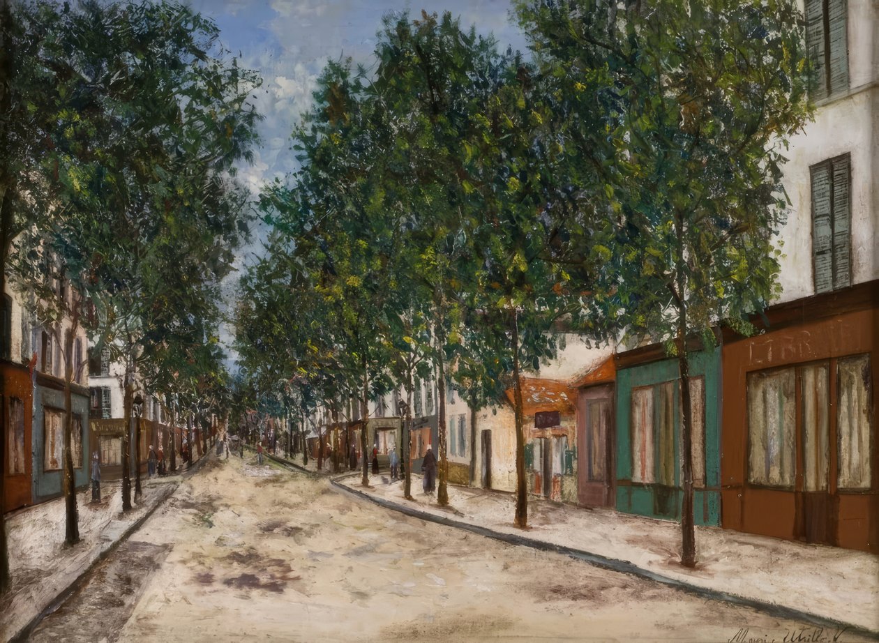 Silnice do Puteaux od Maurice Utrillo