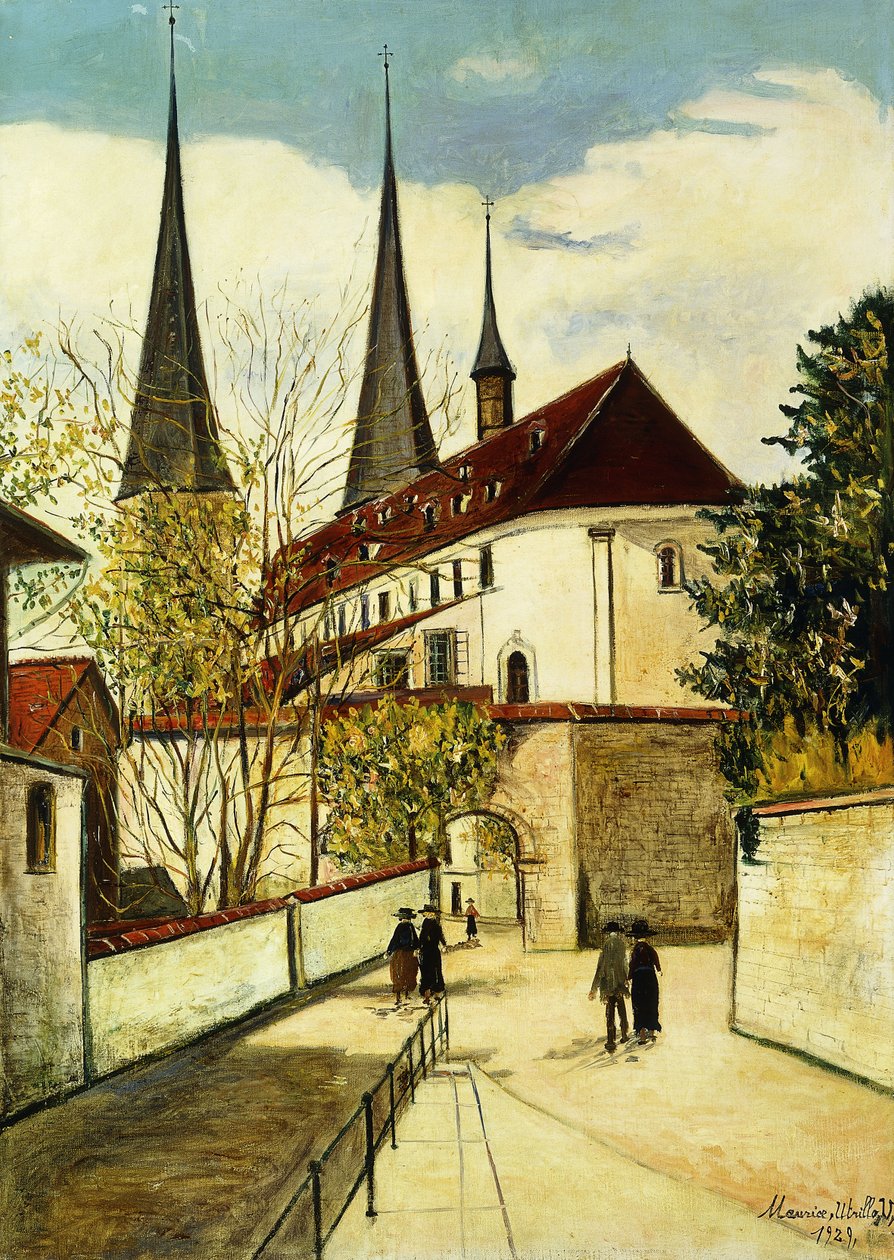 Katedrála v Lucernu; La Cathedrale de Lucerne od Maurice Utrillo