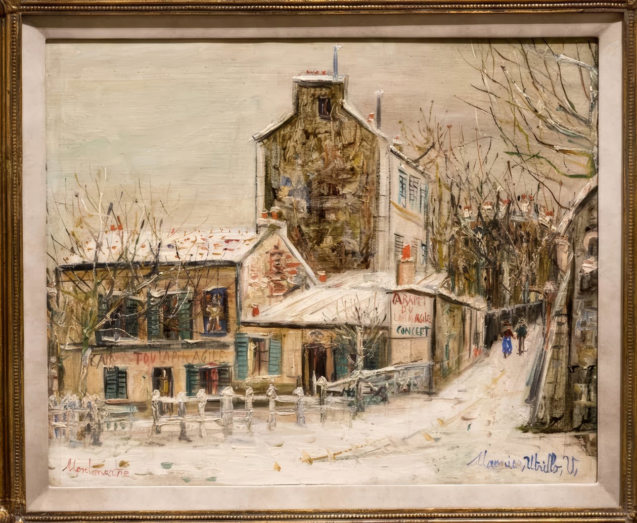 Agilní králičí kabaret v Monmartre od Maurice Utrillo