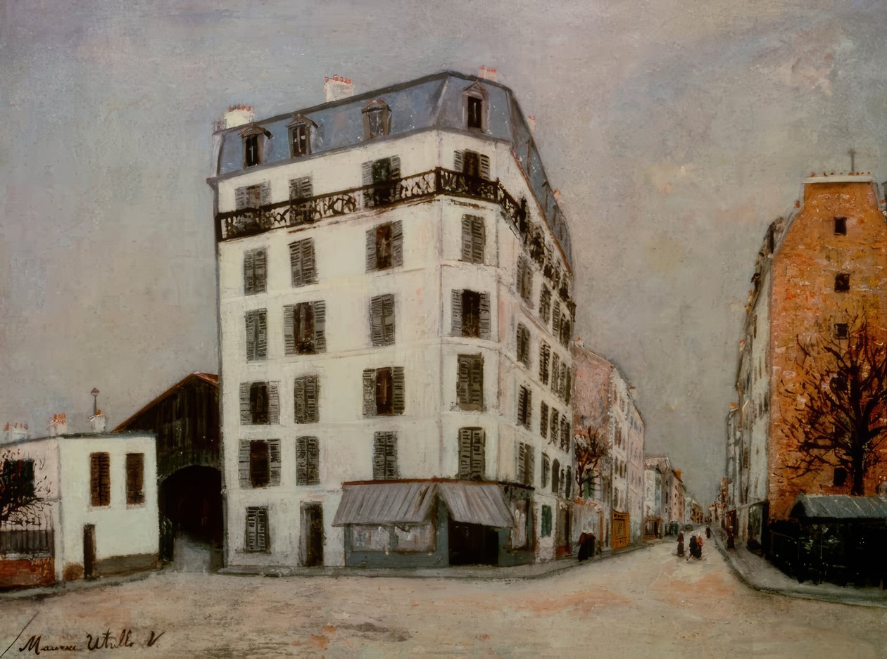 předměstské domy od Maurice Utrillo