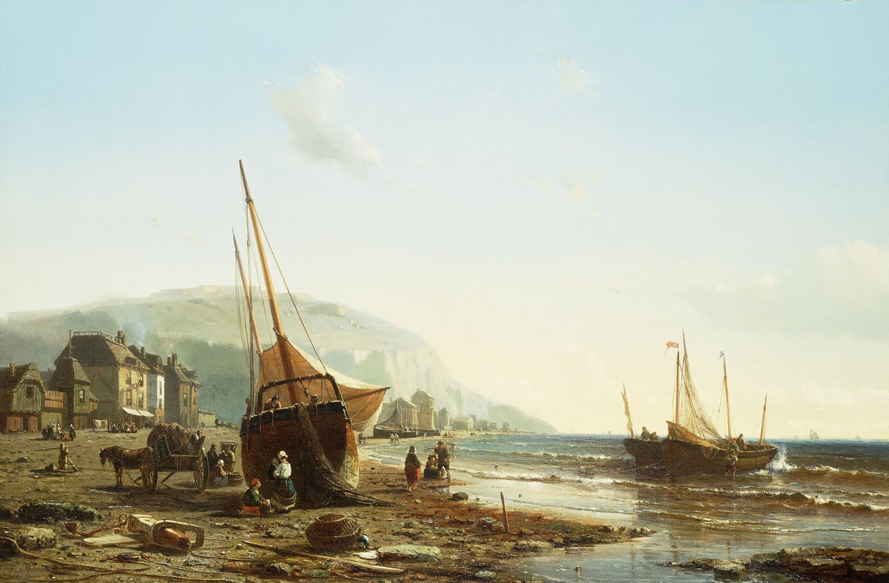 Na pobřeží Normandie, od Mauritz Frederik Hendrik De Haas