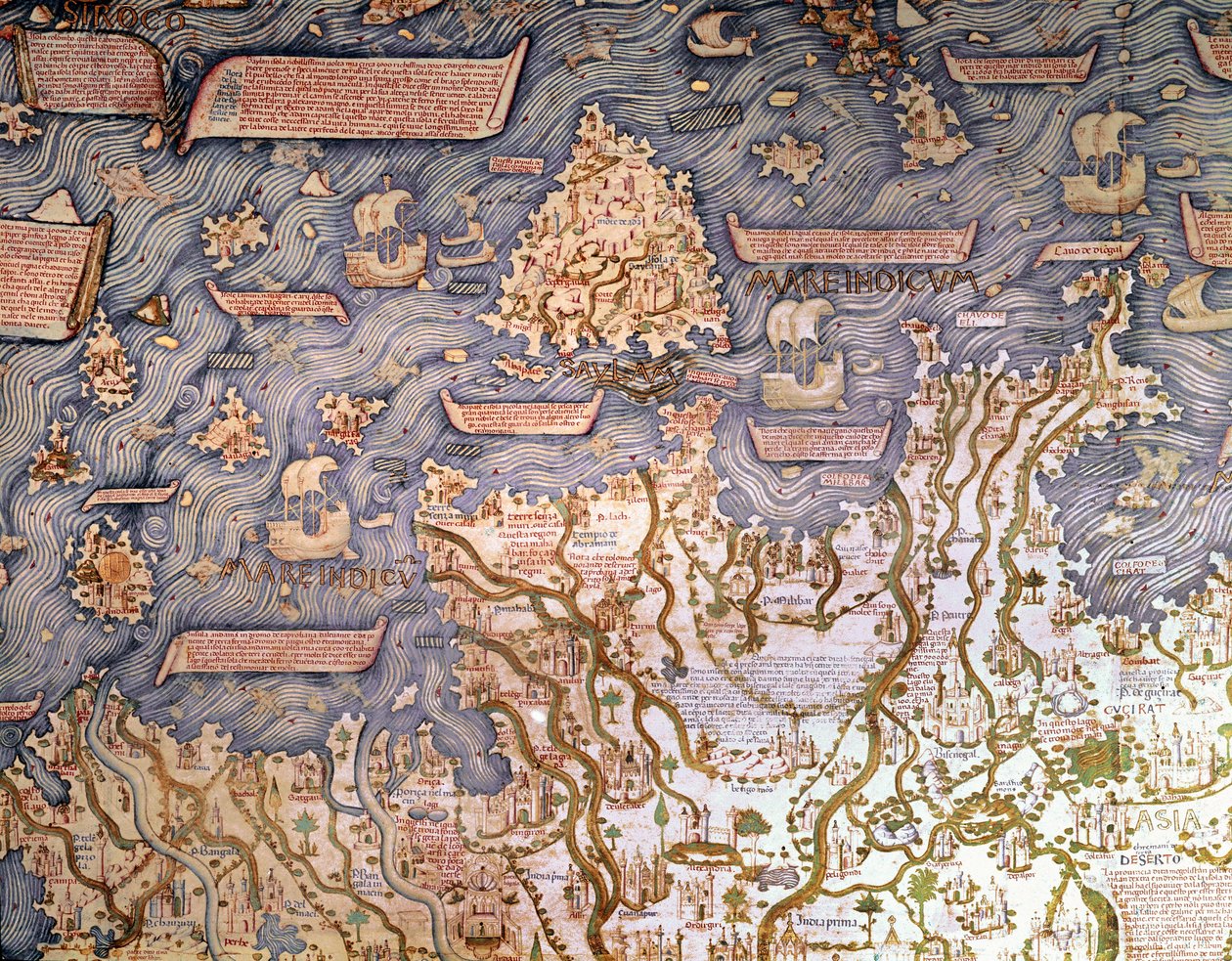 Pohled na souostroví Borneo 1459 Marciana Library, Benátky od Mauro Fra