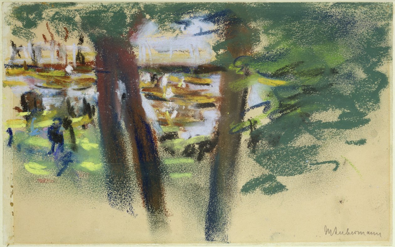 U Ahlenhorster Fahrhaus, 1909 (pastel na papíře) od Max Liebermann