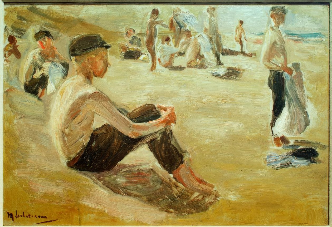 Chlapec koupání od Max Liebermann