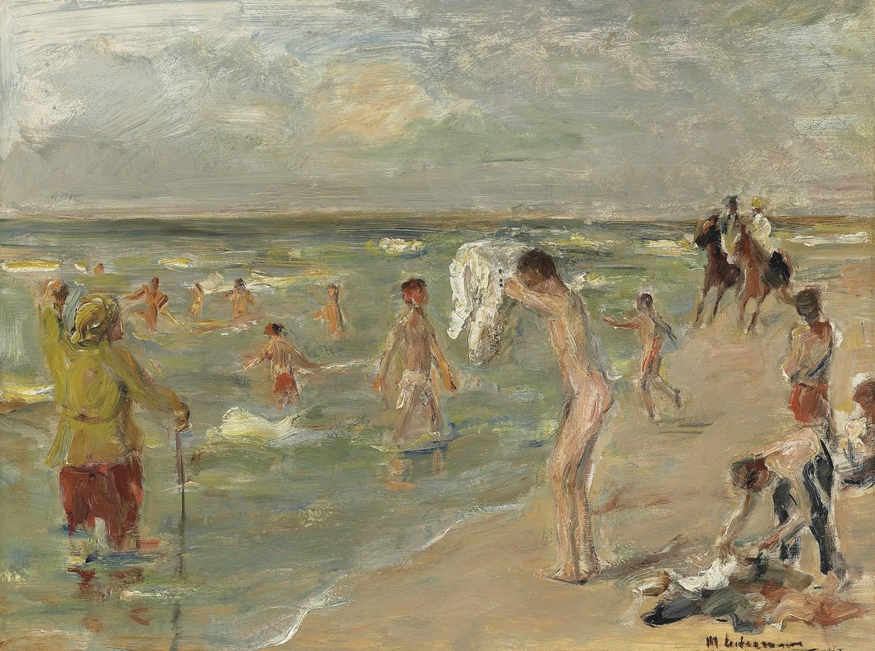 Chlapci koupající se v Zandvoortu od Max Liebermann