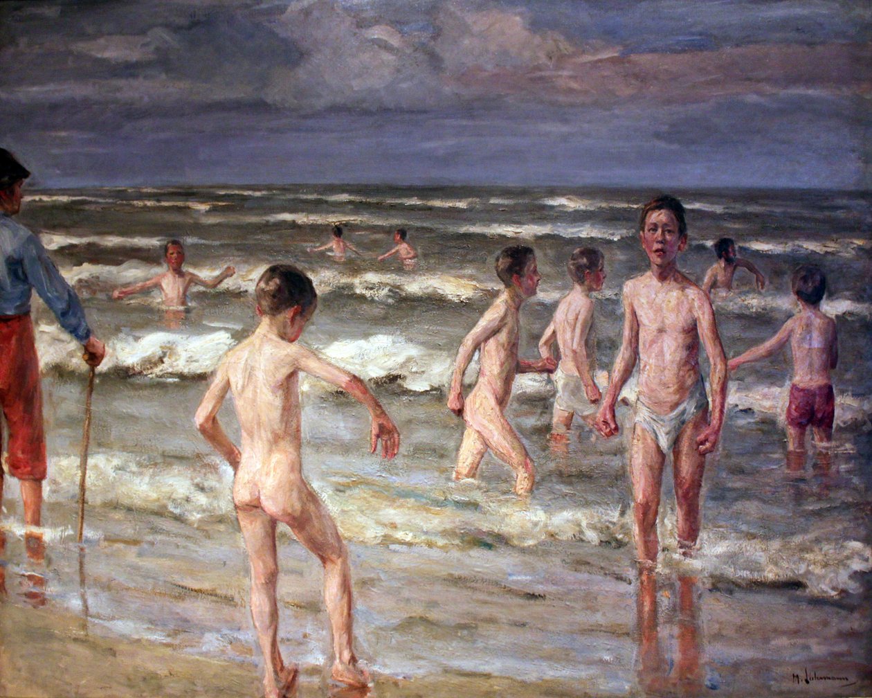 Koupající se chlapci od Max Liebermann