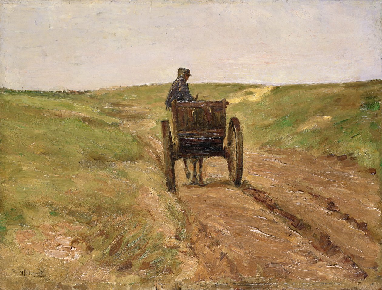 Vozík v Katwijku, 1889 od Max Liebermann