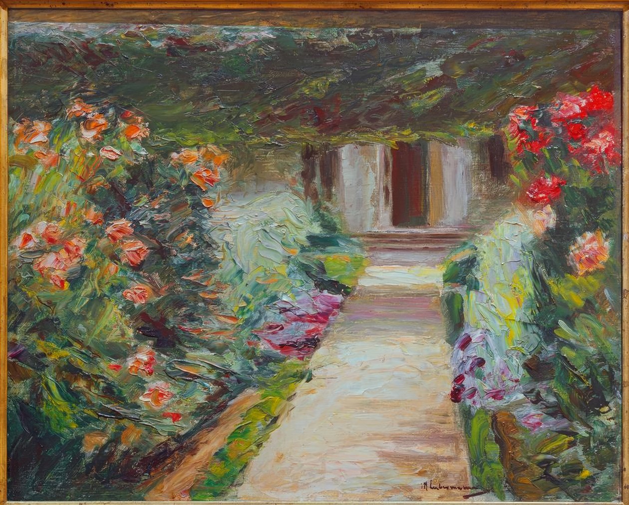 Kuchyňská zahrada na severovýchod - květinové keře od Max Liebermann