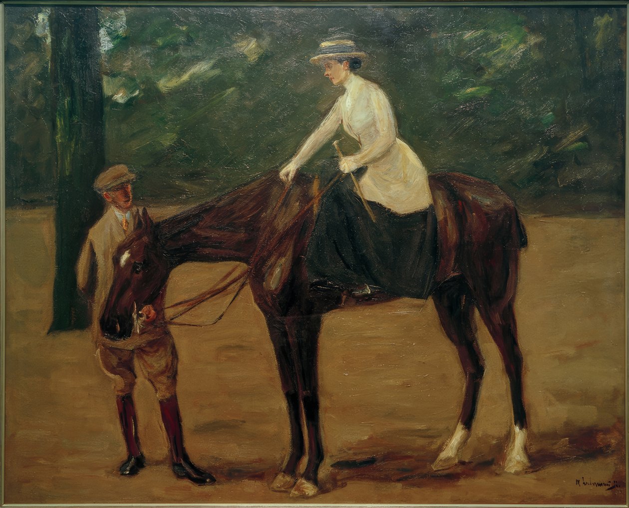 Umělcova dcera na koni od Max Liebermann