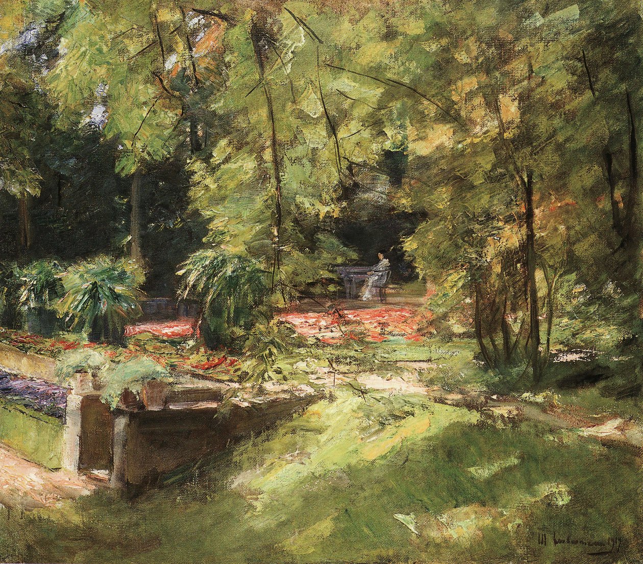 Květinové terasy v zahradě Wannsee na jihozápadě od Max Liebermann