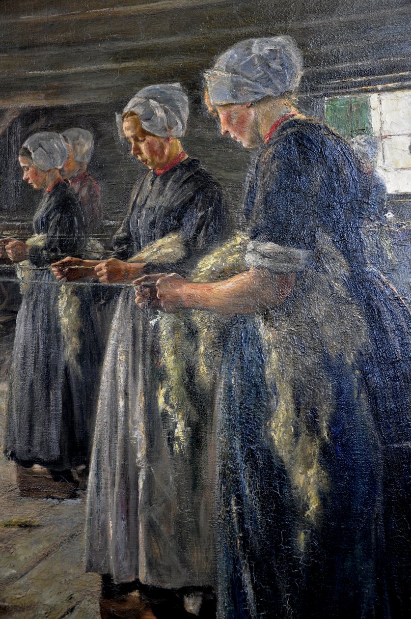 Lněné drhnutí v Laren1887 od Max Liebermann