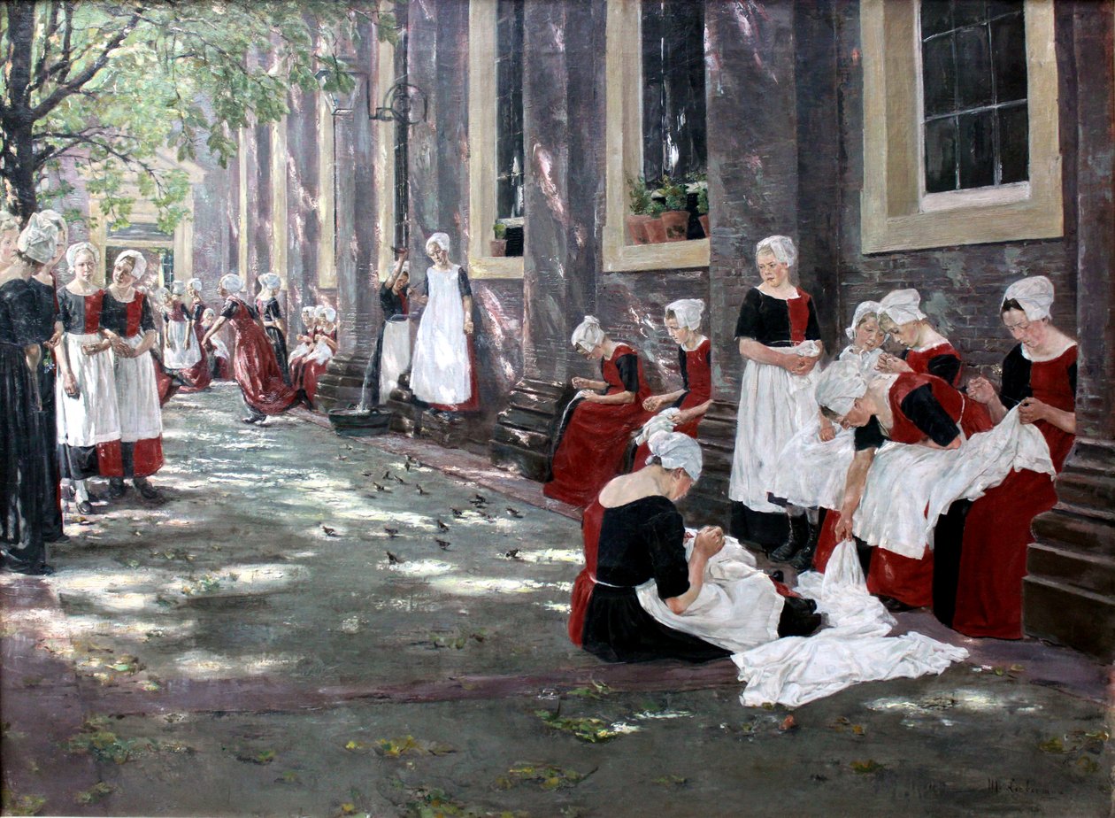 Volné období v Amsterdamském sirotčinci od Max Liebermann
