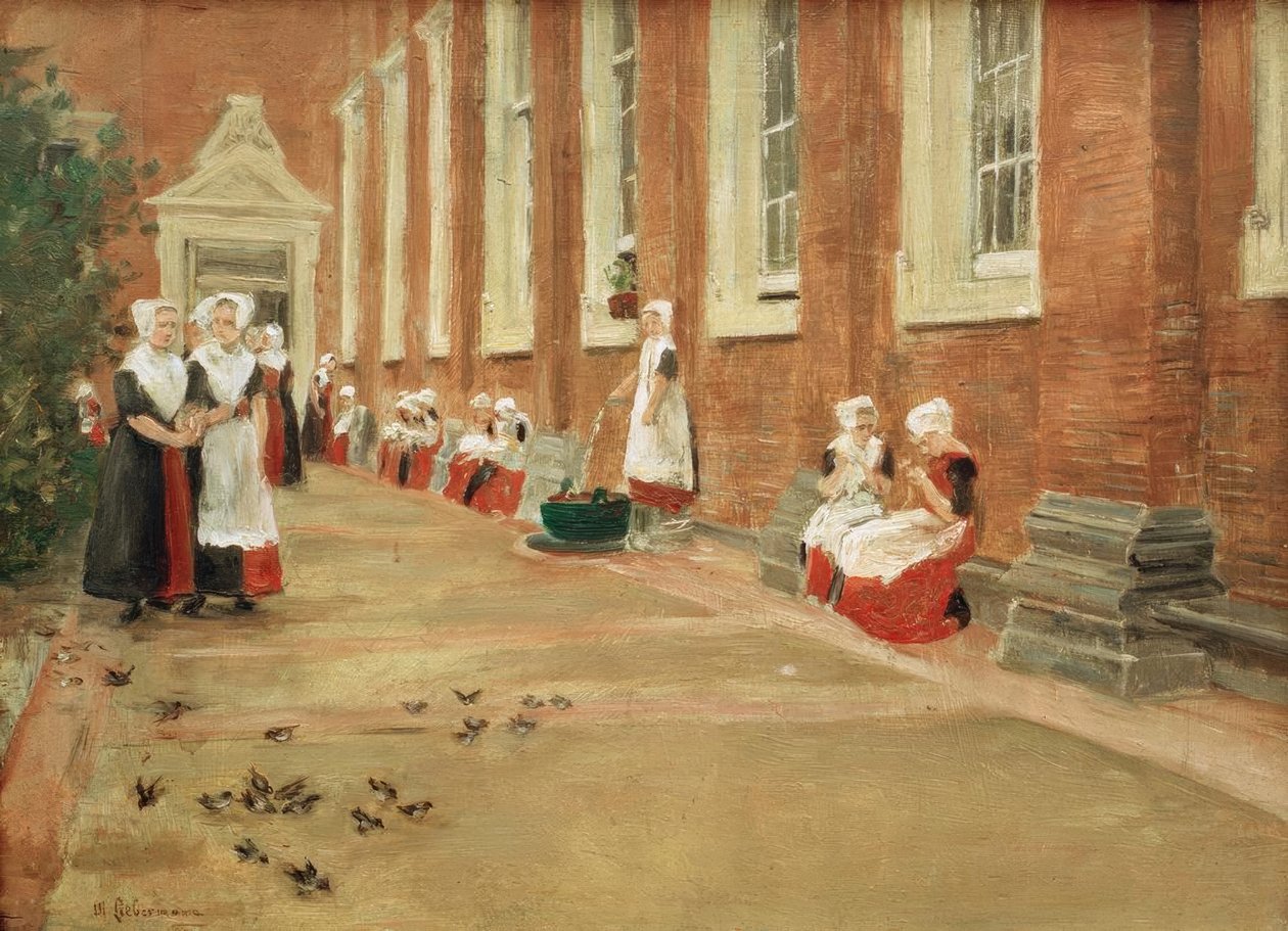 Volné období v amsterdamském sirotčinci od Max Liebermann