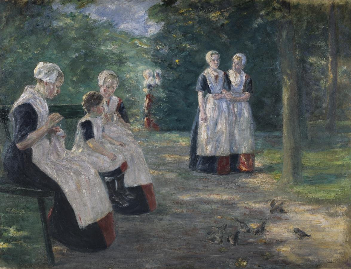 Zahrada městského sirotčince v Amsterdamu od Max Liebermann