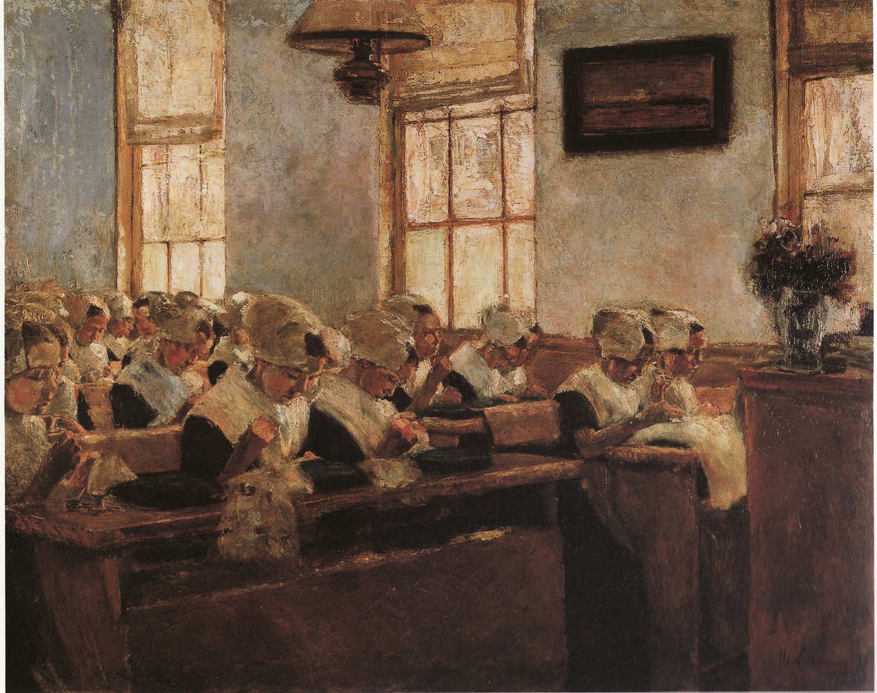 Holandská škola šití od Max Liebermann