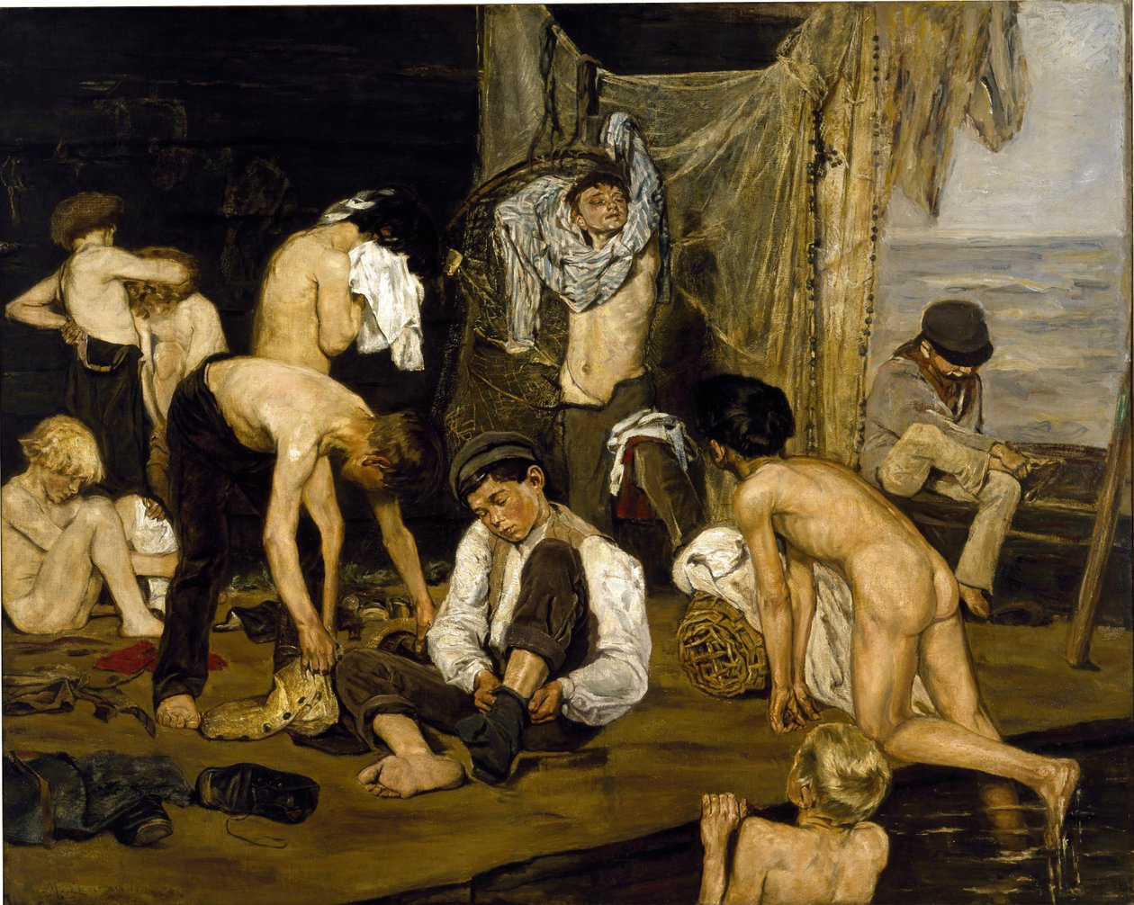 V bazénu od Max Liebermann