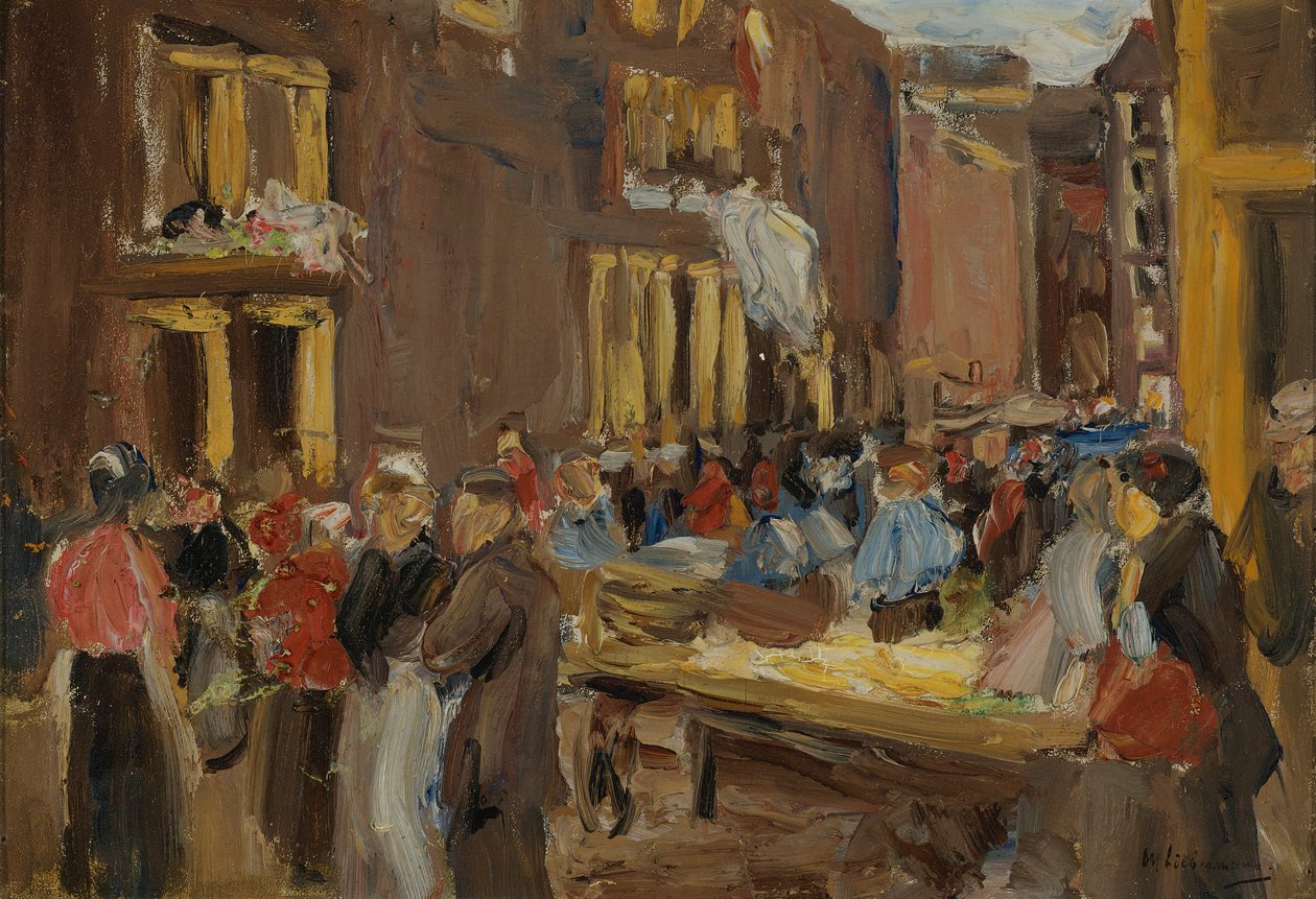 Judengasse v Amsterdamu od Max Liebermann