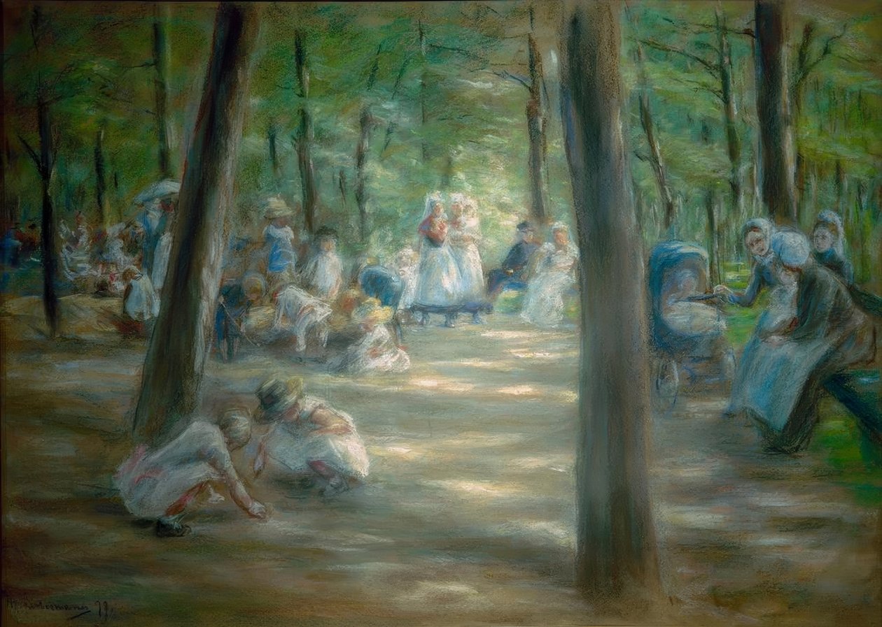Dětské hřiště v berlínské zoo od Max Liebermann