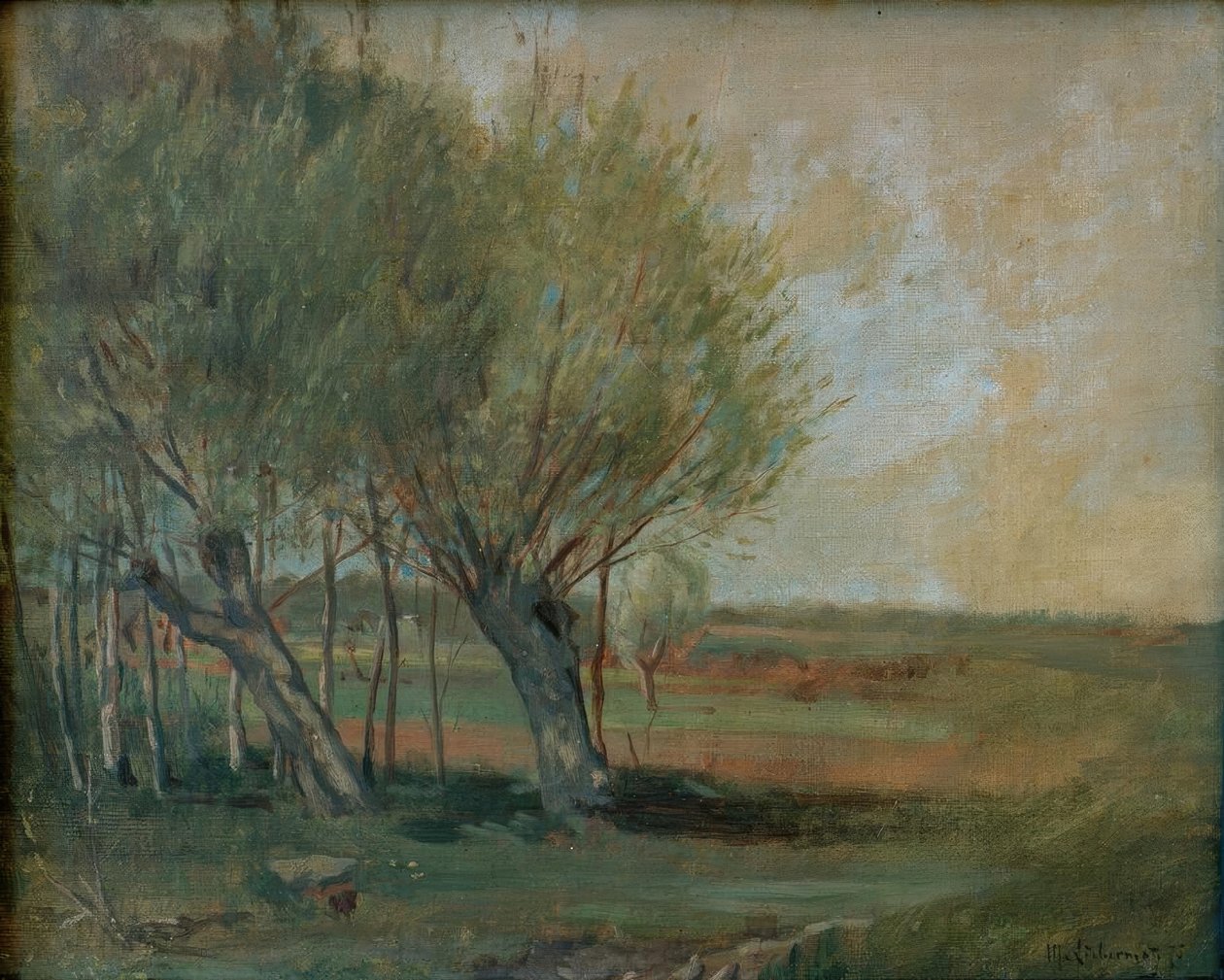 Krajina s pastvinami od Max Liebermann