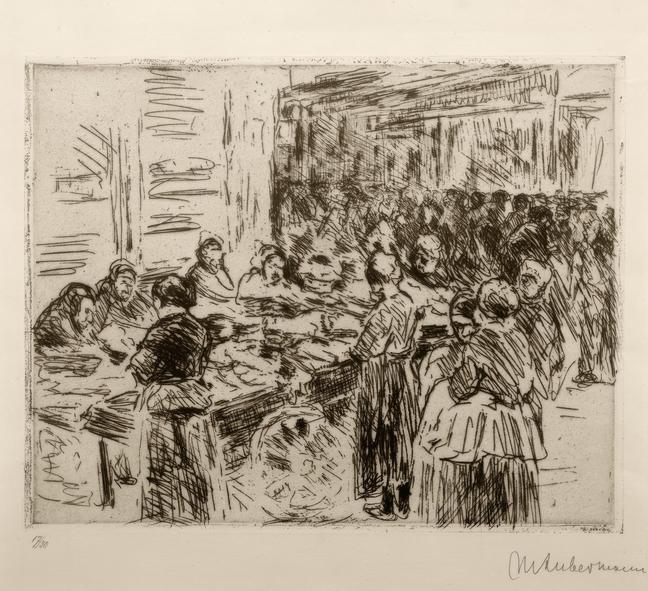 M. Liebermann, Judengasse (Amsterdam) od Max Liebermann
