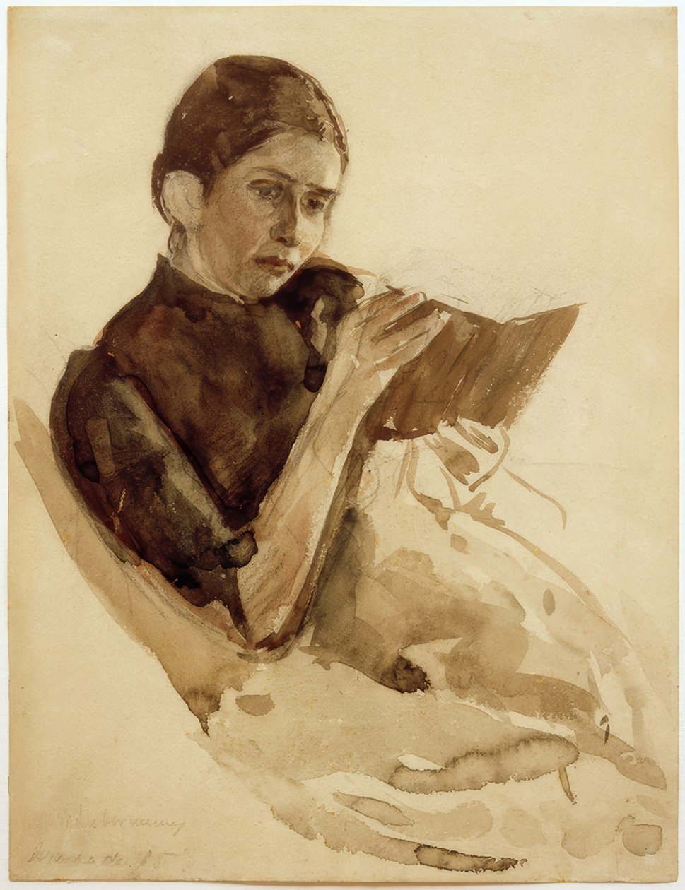 Max Liebermann, manželka umělce, Martha Liebermann od Max Liebermann