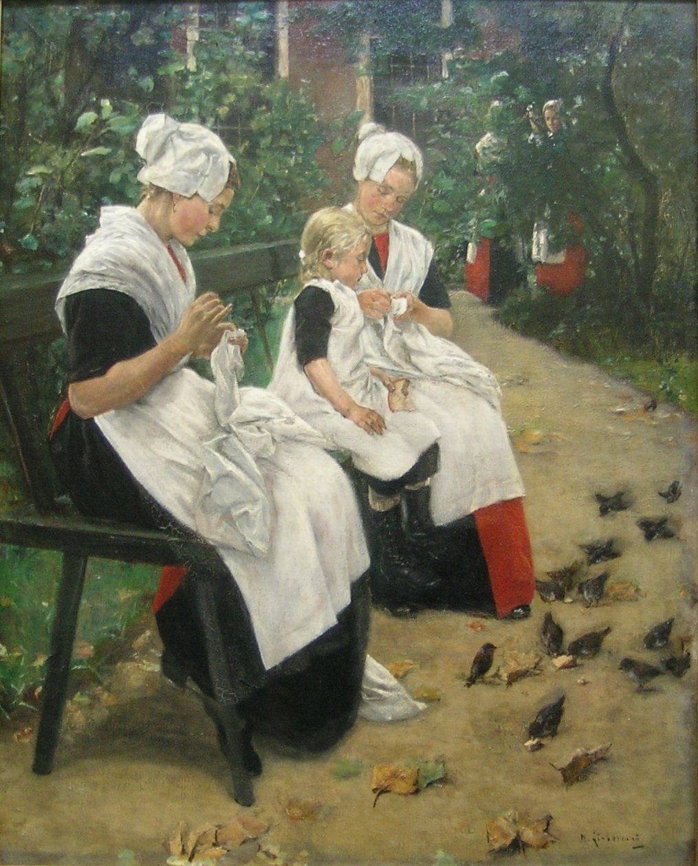 Dívka v zahradě od Max Liebermann