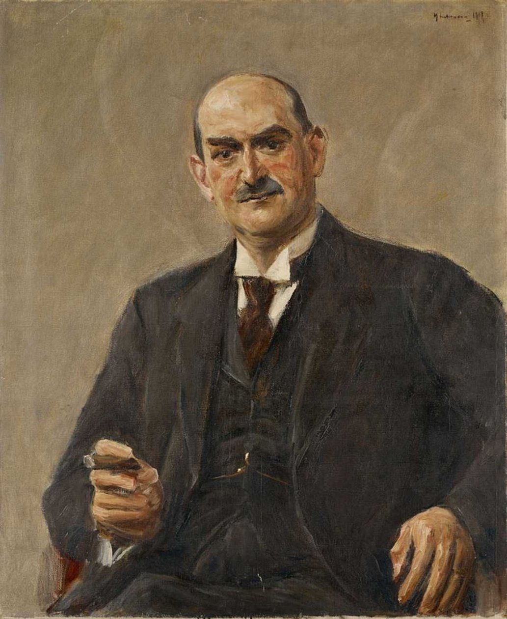 Portrét Obchodní poradce Dr. Carl Leopold Netter od Max Liebermann