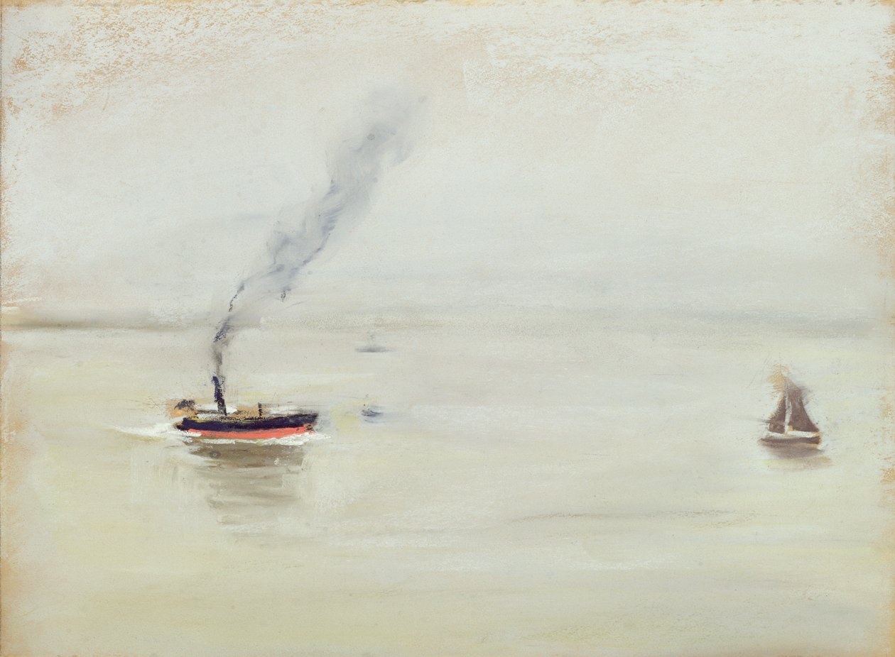 Deštivé počasí na Labi, 1902 (pastel na papíře) od Max Liebermann