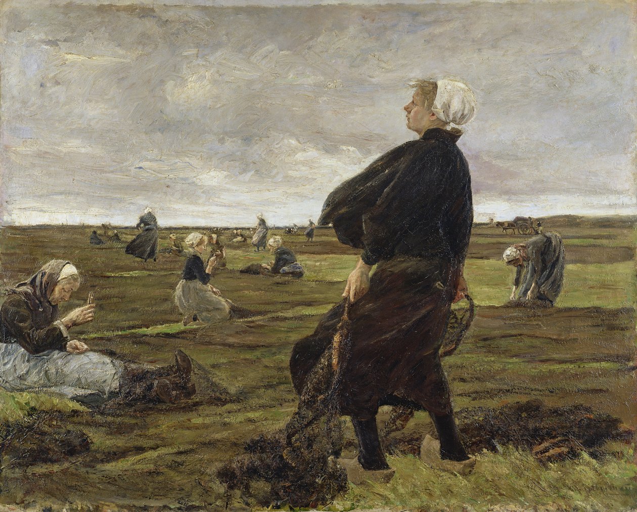 Oprava sítí, 1889 (podrobnosti viz 144755) od Max Liebermann
