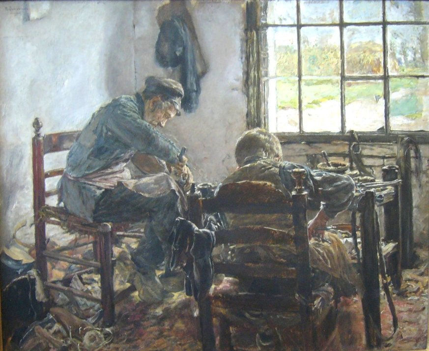 Obuvnická dílna od Max Liebermann