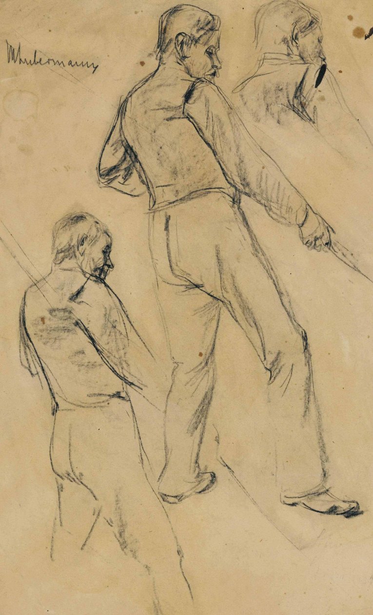 Studium muže od Max Liebermann