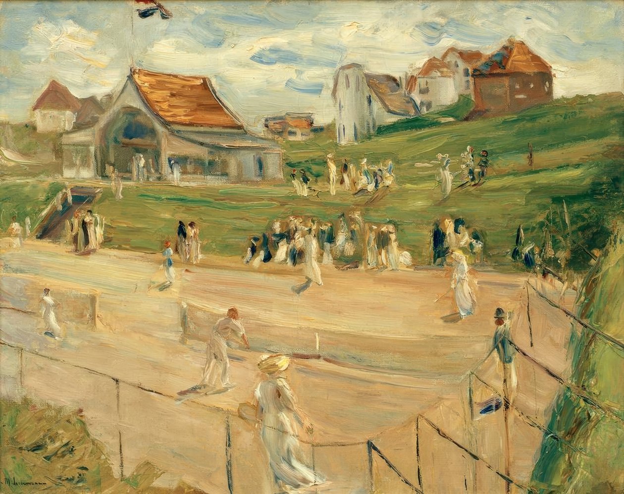 Tenisové náměstí v Noordwijku od Max Liebermann