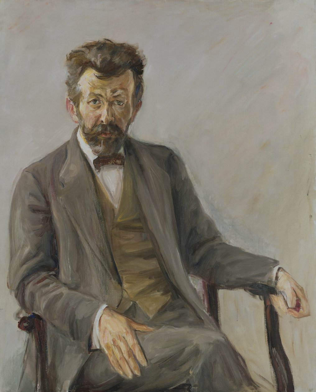 Básník Richard Dehmel (1863-1920), 1909 od Max Liebermann