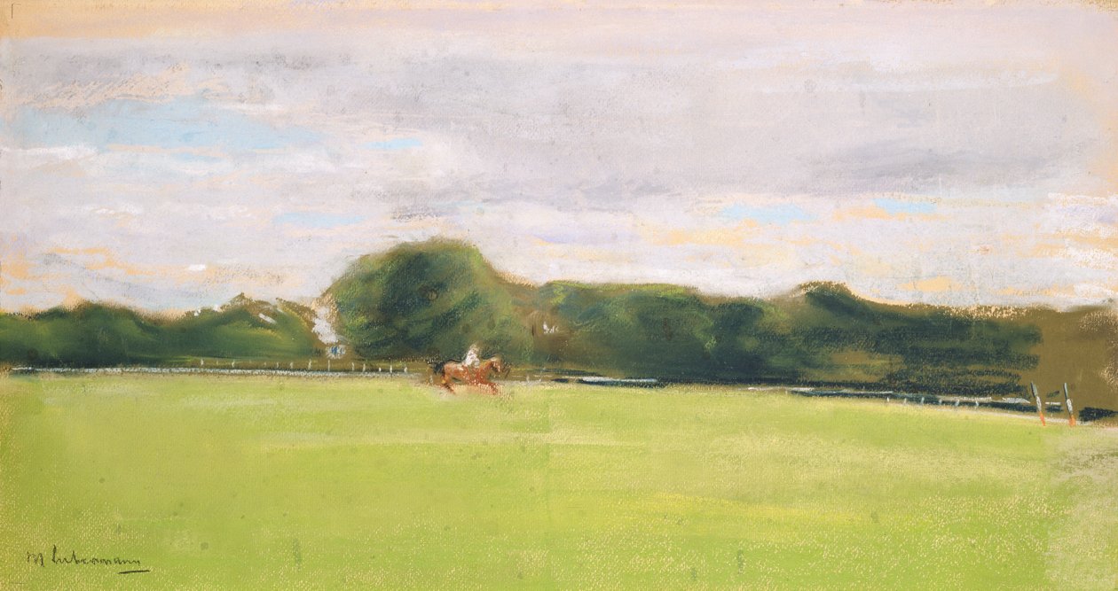 Polo Field v Jenischs Park, 1902 (pastel na papíře) od Max Liebermann