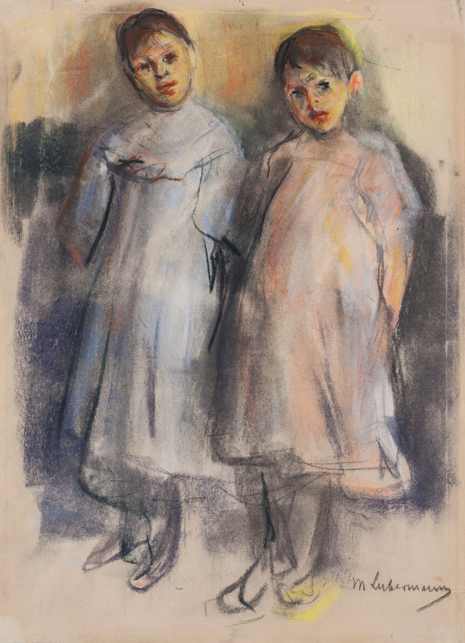 Dvě malé holčičky, kolem roku 1902 od Max Liebermann