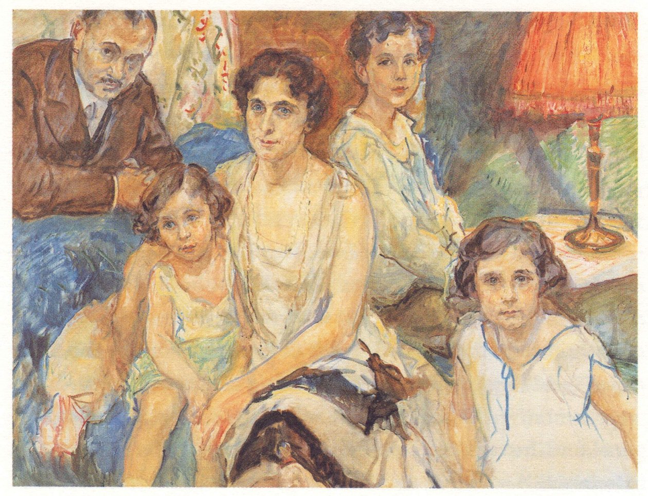 Rodina lékaře Janose Plescha. Od roku 1914 byl ženatý s Melanie Gansovou, dcerou Adolfa Gansa, jednoho ze tří bratrů, kteří ve Frankfurtu provozovali barevná díla Cassella od Max Slevogt
