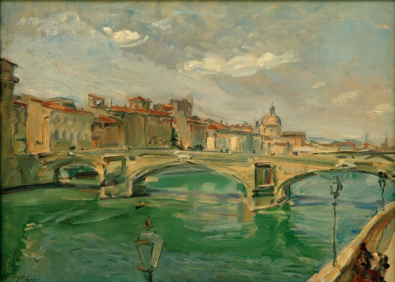 M.Slevogt, Most ve Florencii (Ponte Della Trinità) od Max Slevogt
