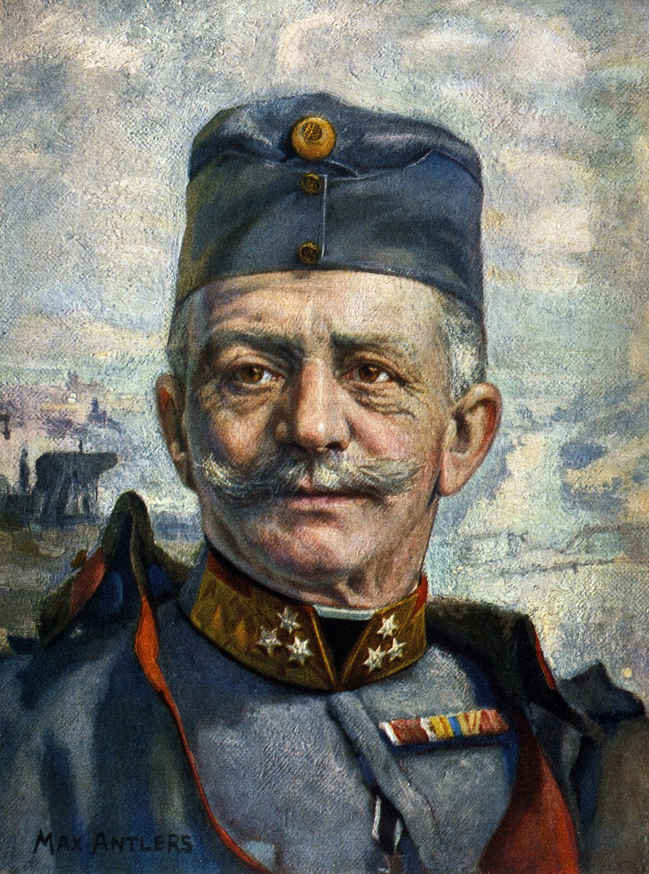 Portrét Conrada von Hotzendorfa (1852-1925), marechala rakousko-uherské armády“ (kresba) od Max Antlers